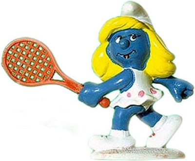 Tennis smurfin - speelfiguurtje - Schleich - De Smurfen - 5,5 cm