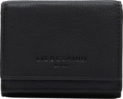 LIEBESKIND BERLIN Portemonnee Classics Yellow Inside Lillian Wallet Black Zwart