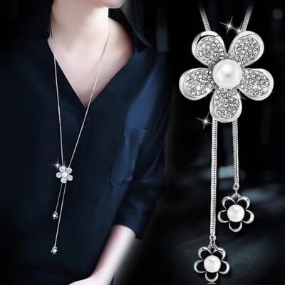 Statement Maxi Fashion Lange Kettingen & Hangers Voor Vrouwen Mode Geometrische Ketting Sieraden Collier Femme Kraag Accessoires white