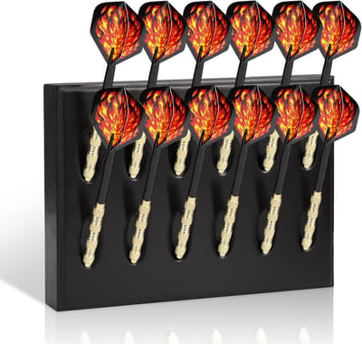 Dart Holder - Standaard Houten Dart Houder - Zwart - Geschikt voor Elke Type Darts - Voor Steel Darts en Soft Darts
