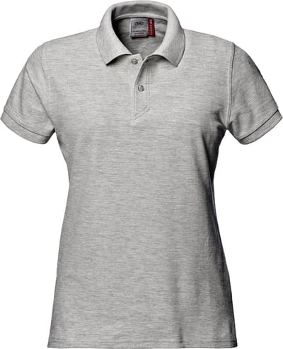 SIR SAFETY SIRFLEX Werkpolo DAMES Grijs - 100% Katoen - 200 g/m² - Zacht Afgewerkt