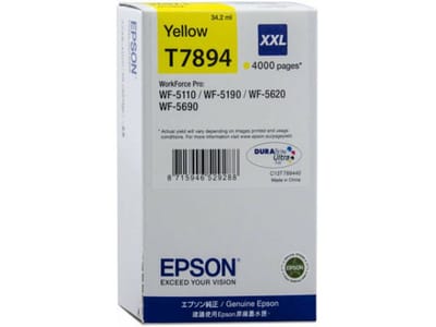 Epson T7894 inktcartridge geel extra hoge capaciteit (origineel)