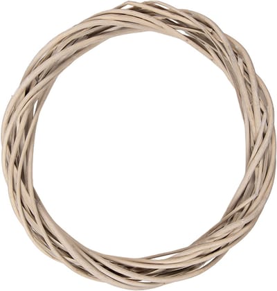 Clayre & Eef Krans Ø 30x4 cm Bruin Rotan