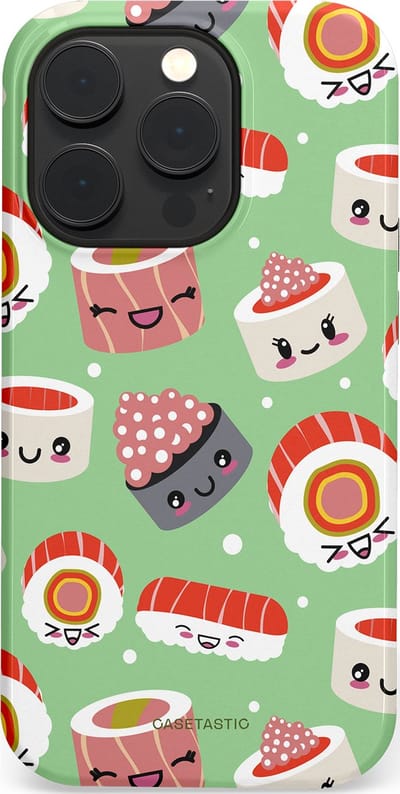 Casetastic Hoesje Geschikt voor Apple iPhone 14 Pro Magsafe - Stijlvolle Beschermende Duo-layer Case - Sushi wonders