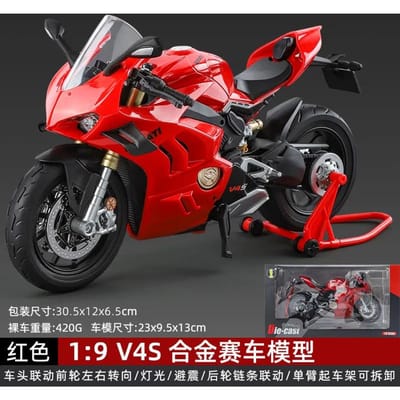 1:9 V4S Legering Motorfiets Model Simulatie, Straatmotor, Sportauto, Mode Decoratie, Ornamenten, High-End Geschenken