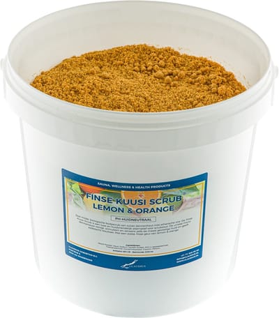 Kuusi Scrub Lemon & Orange 10 liter - Hydraterende Lichaamsscrub