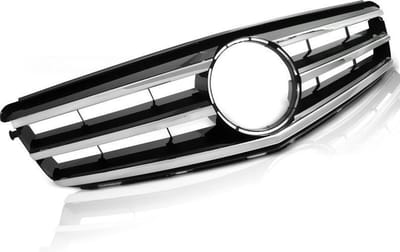 Grill MERCEDES W204 07-14 AVANTGARDE CHROOM-BLACK