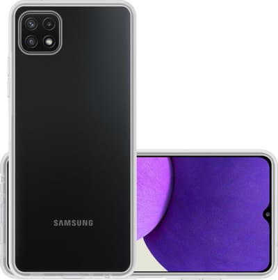 Hoesje - Geschikt voor Samsung Galaxy A22 4G - Sterk & Shockproof - Hoes Cover - Siliconen Case - Transparant
