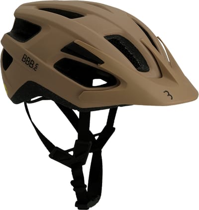 BBB Cycling Dune Mips 3.0 Fietshelm Volwassenen - MTB & Racefiets - Fidlock Sluiting - Inclusief Achterlicht Houder - Mat Caramel - Maat M (55-58cm) - BHE-23