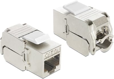 DeLOCK Keystone Module RJ45 jack > LSA Cat.6A STP