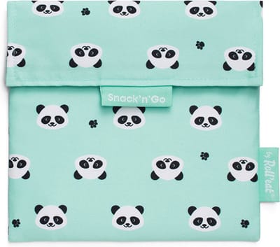 Roll'eat Snack'n'Go Herbruikbaar Boterhamzakje |PANDA|