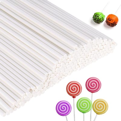 200 Stuks Cake Pops Sticks - Witte Mini Sticks voor Cake Pops, Snoep, Taarten en Desserts, 10 cm × 3.5 mm