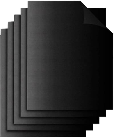 Famanu - BBQ-grillmat, anti-aanbaklaag, teflon, grillplaat, gasgrill, bakmat, bakpapier, herbruikbaar, voor houtskoolgrill, elektronische grill, oven, set van 5 stuks, anti-aanbaklaag, teflon grillmatten