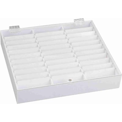 Nail Art Decoratie Container Lege Opbergdoos voor Nagel Tips Displaydoos voor Nepnagels (Wit) wit
