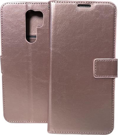 Portemonnee Book Case Hoesje Geschikt voor: Xiaomi Redmi 9 - Rosegoud