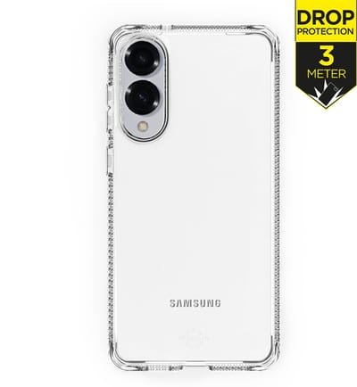 ITSKINS Doorzichtig Hoesje geschikt voor Samsung Galaxy S25 Edge Telefoonhoesje Flexibel TPU | ITSKINS Level 2 SpectrumClear R Backcover Shockproof | Doorzichtig Telefoonhoesje Galaxy S25 Edge | Schokbestendig Galaxy S25 Edge Telefoonhoesje | Anti