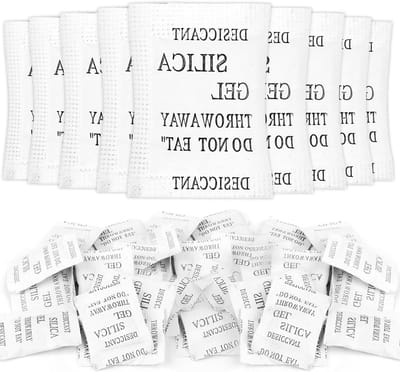 200 Stuks Silica Gel Zakjes - Voorkom Vocht, Schimmel en Geuren met Desiccant Sachets voor Ontvochtigen