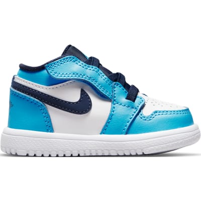 Jordan 1 Low Babyschoenen - Wit - Maat 27 - Leer, Textil