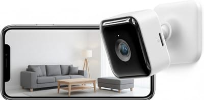 White-Label® Hondencamera - Huisdiercamera - Babyfoon met Camera en App - Baby Monitor - Full HD - Wit
