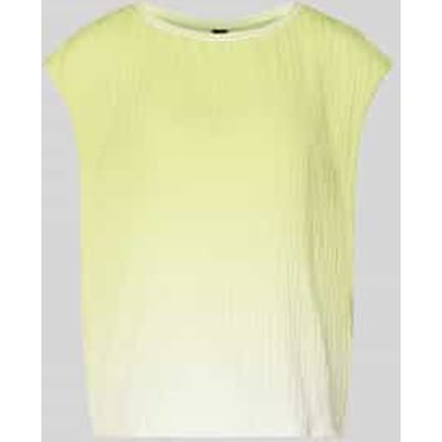 Blouse met structuurpatroon en ronde hals