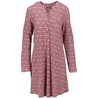 Katoenen dames nachthemd wijnrood Ringella - Rood - Maat - 36