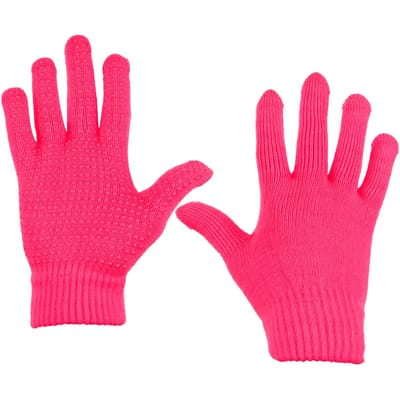 Avento Handschoenen Jamie - Volwassenen - Roze - Gebreid - Antislip - Maat S/M