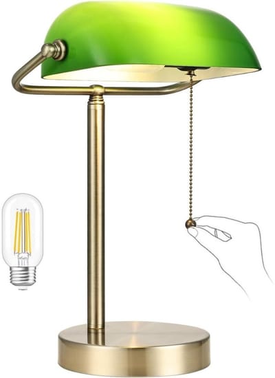 CLVP® Bankierslamp - Bureaulamp - Notarislamp Authentiek - Daglichtlamp