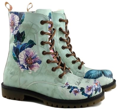 GOBY Le Papillon Dames Laarzen – Handgemaakt – Hoge Kwaliteit – Elegante Vlinderprint – Maat 38