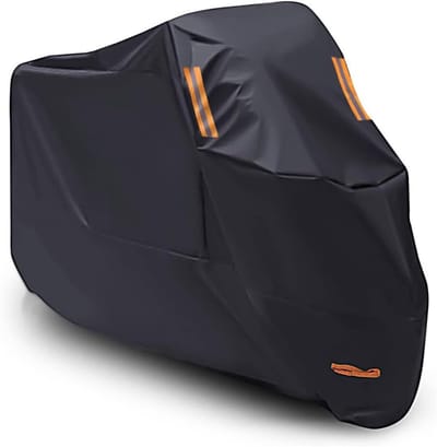 SVN® Motorhoes - Scooterhoes - Waterdichte Motorhoes Windbestendig - Zwart - ‎265cm x 105cm x 127cm