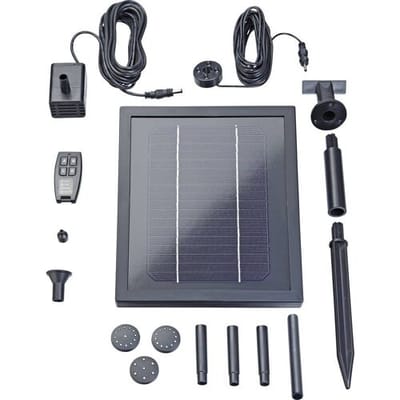 Pontec PondoSolar 250 Control 43324 Pompset op zonne-energie Met verlichting, Met accu-opslag