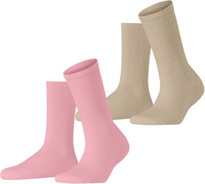 Esprit Basic Tennis 2-Pack eenkleurig katoen multipack sokken dames veelkleurig - maat 35-38