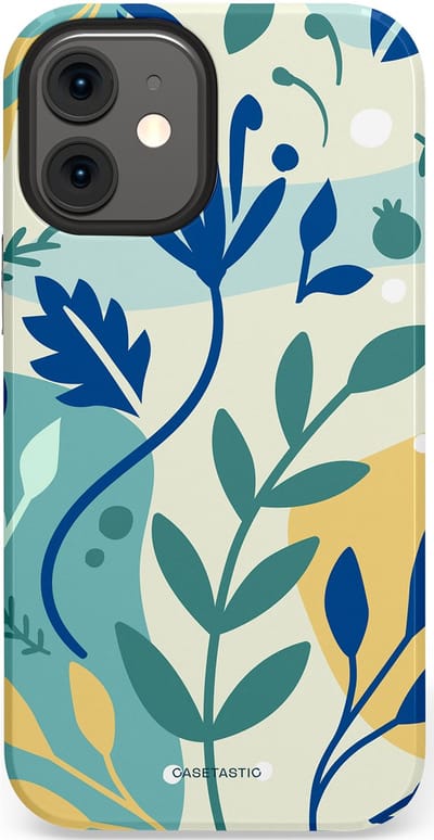 Casetastic Hoesje Geschikt voor Apple iPhone 12 Mini - Stijlvolle Beschermende Duo-layer Case - Muse in lente