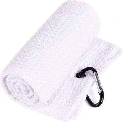 Bovista Golf Handdoek - Golfhanddoek - Golf Accessoires - Towel - Comfortabel - Wit
