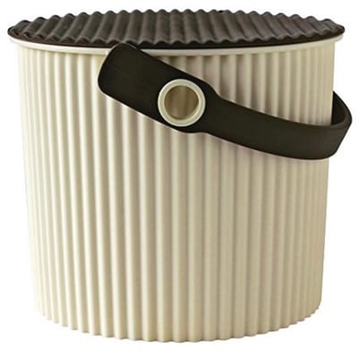 Mini Opbergemmer met Deksel - Beige Bruin