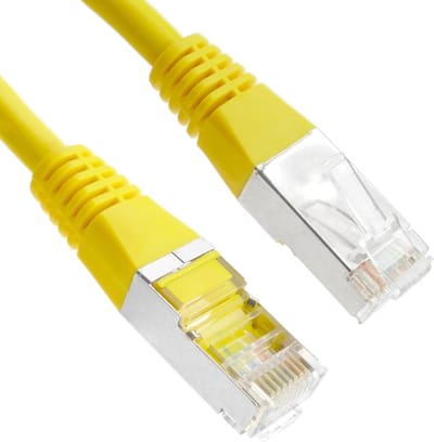 BeMatik - 1 m gele Cat.6 FTP Ethernet-netwerkkabel