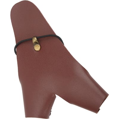Protection de main de tir à l'arc Cuir PU Réglable Gant de protection de main de tir pour Traditionnel marron