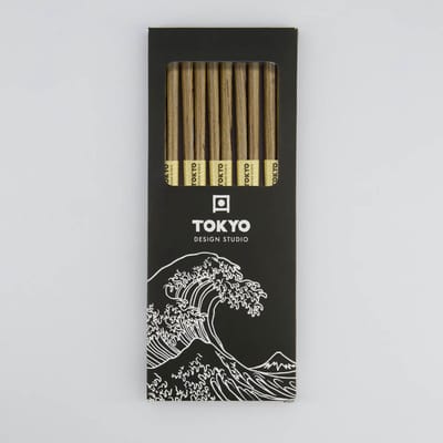 Tokyo Design Studio – Eetstokjes Set – Bruin – Hout – 5 paar