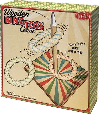 Retr-Oh Ringwerpen / Houten ring werpen speelgoed gooi spel / oud hollandse spelletjes