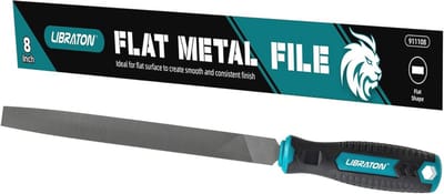 Ergonomische platte metalen vijl van koolstofstaal - 20 cm vijl voor metaalbewerking, hout en kunststof