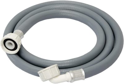 Wasmachine Inlaatslang - Trommel Wasmachine Inlaatslang - Wasmachine Slang - 3m Inlaatslang - Geschikt voor Wasmachines en Vaatwassers - Grijs - Kunststof - 1 Stuk