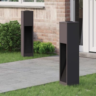 vidaXL Zonne LED Padverlichting 2 st Warmwit 18 x 18 x 80 cm