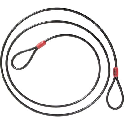 ABUS-luskabel Cobra 12 - staalkabel met kunststof omhulsel - beveiliging voor fiets- en motoraccessoires - 1,8 meter lang, 12 mm dik