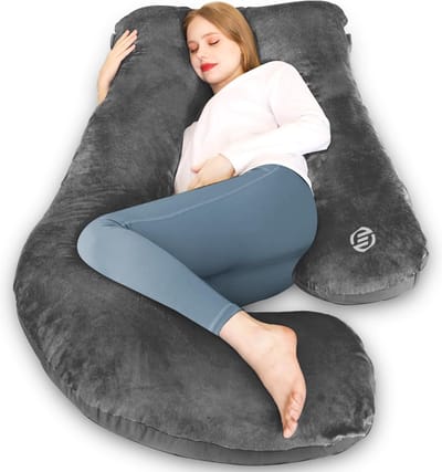 Equivera Zijslaapkussen Volwassenen - Zijslaapkussen - Lichaamskussen Zijslaper - Zijslaap Kussen Volwassenen - Zwangerschapskussen - Voedingskussen - Borstvoedingskussen - Body Pillow - Voor een comfortabele nachtrust!