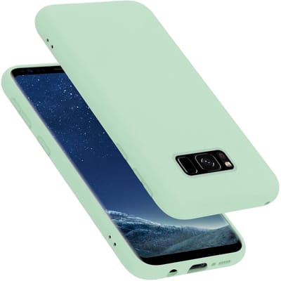 Cadorabo Hoesje geschikt voor Samsung Galaxy S8 in LIQUID LICHT GROEN - Beschermhoes gemaakt van flexibel TPU silicone Case Cover