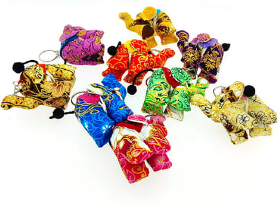Sleutelhanger - Sleutelhangers - Olifant - Handgemaakt - Sleutelhangers dier - sleutelhanger kinderen - 5 stuks