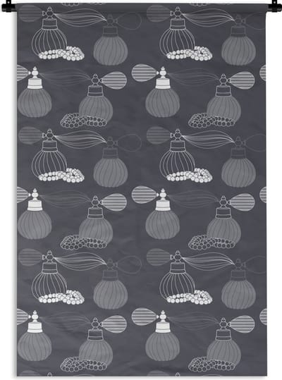 Wandkleed - Wanddoek - Parfum - Ketting - Design - 120x180 cm - Wandtapijt