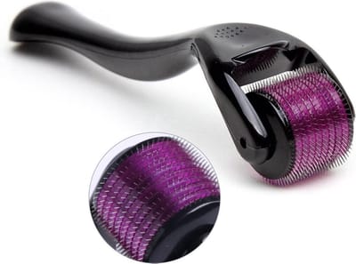 Derma Roller 0.2 MM I Dermaroller I Dermarolling I 540 Naalden| Baardroller I Stimuleert Haar en Baardgroei I Gezichtsverzorging | Huidverzorging
