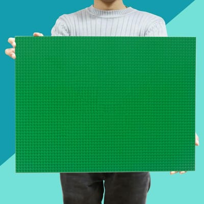 48*64 Stippen Basisplaat Bouwstenen Muur ZELF MAKEN Klassieke Stenen Speelgoed Ideaal Voor Kinderen Werkt Met Bouwsteen donkergroene kleur