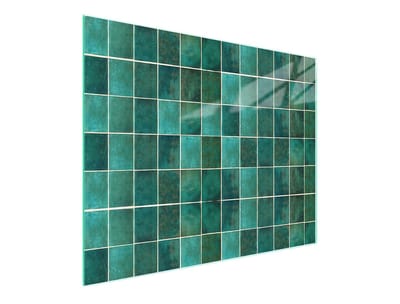 TMK ArtDeko Serie - Glazen Snijplank - 52x30 cm - Groen - Veilig Glas