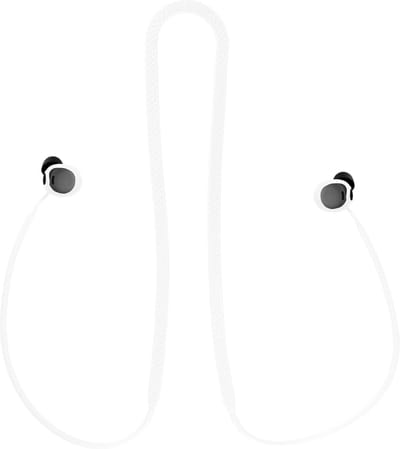 kwmobile-riem geschikt voor Google Pixel Buds Pro-hoofdtelefoon - hoofdtelefoonhouderband in wit
